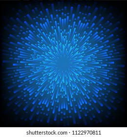 Light blue zoom abstract background
