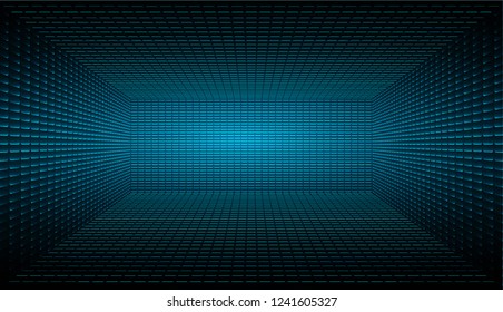 Light blue zoom abstract background, led cinema