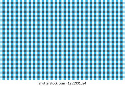 Light blue,black and white gingham pattern teblechloth.Vector illustration.EPS-10