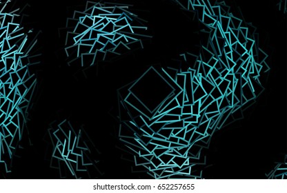 Light Blue-Green vector background of squares. Style quilt and blanket. Geometrical rectangular pattern. Repeating pattern with rectangle shapes.