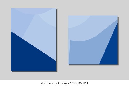 Light BLUEvector background for presentations. Abstract booklet on colored background with gradient. Pattern for beautiful business cards, folders.