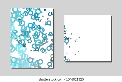 Light BLUEvector background for presentations. Abstract booklet on colored background with gradient. Completely new template for your brand book.