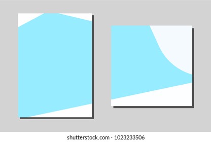 Light BLUEvector background for presentations. Beautiful colored sample in A4 size. The pattern can be used for any ad, booklets.