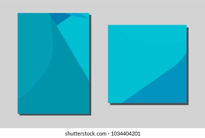 Light BLUEvector background for presentations. Beautiful colored sample in A4 size. The pattern can be used for any ad, booklets.