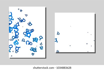 Light BLUEvector background for presentations. Beautiful colored sample in A4 size. Completely new template for your brand book.