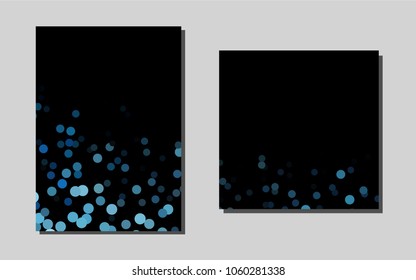 Light BLUEvector background for presentations. Beautiful colored sample in A4 size. Beautiful design for cover of notepads.