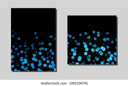 Light BLUEvector background for presentations. Beautiful colored sample in A4 size. Completely new template for your brand book.