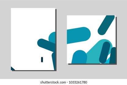 Light BLUEvector background for presentations. Blurred decorative design in abstract style with textbox. Beautiful design for cover of notepads.