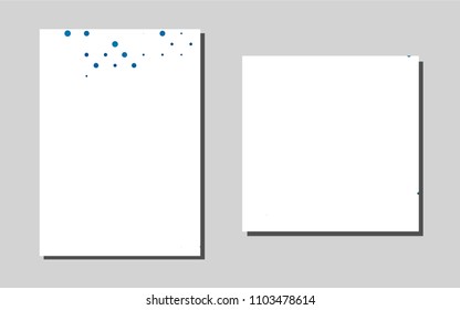 Light BLUEvector background for presentations. Blurred decorative design in abstract style with textbox. Completely new template for your brand book.