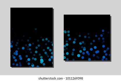 Light BLUEvector background for presentations. Booklet with textbox on colorful abstract background. Pattern can be used as a template for calendars.