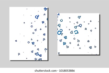 Light BLUEvector background for presentations. Booklet with textbox on colorful abstract background. New design for a poster, banner of your website.