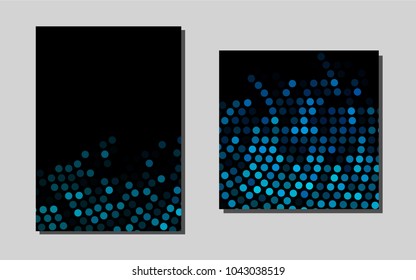 Light BLUEvector background for presentations. Booklet with textbox on colorful abstract background. Beautiful design for cover of notepads.