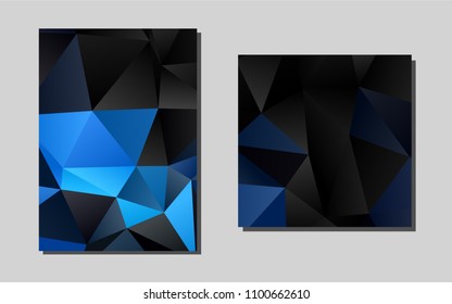 Light BLUEvector background for presentations. Booklet with textbox on colorful abstract background. The pattern can be used for any ad, booklets.