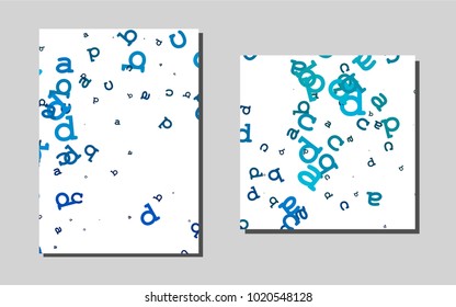 Light BLUEvector background for presentations. Glitter abstract design concept with text box. New design for a poster, banner of your website.
