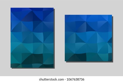 Light BLUEvector background for presentations. Glitter abstract design concept with text box. Pattern for beautiful business cards, folders.