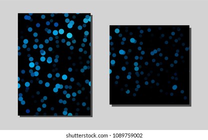 Light BLUEvector background for presentations. Glitter abstract design concept with text box. New design for a poster, banner of your website.