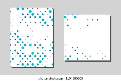 Light BLUEvector background for presentations. Glitter abstract design concept with text box. Completely new template for your brand book.