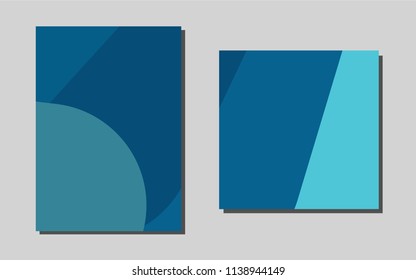 Light BLUEvector background for presentations. Glitter abstract design concept with text box. Pattern can be used as a template for calendars.