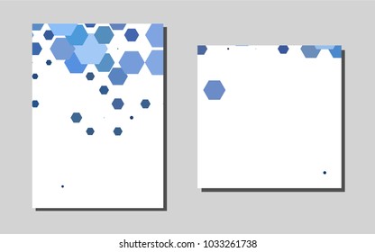 Light BLUEvector background for presentations. Modern abstract design concept with colorful gradient. Beautiful design for cover of notepads.