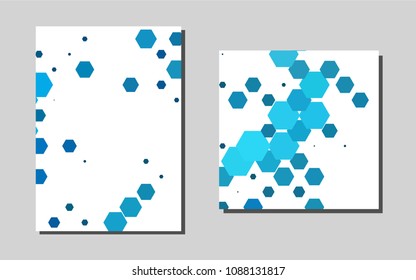 Light BLUEvector background for presentations. Web interface on abstract background with colorful gradient. Pattern for beautiful business cards, folders.