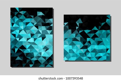 Light BLUEvector banner for websites. Abstract booklet on colored background with gradient. Pattern for beautiful business cards, folders.