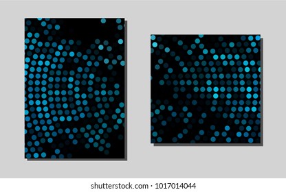 Light BLUEvector banner for websites. Abstract booklet on colored background with gradient. Pattern can be used as a template for calendars.