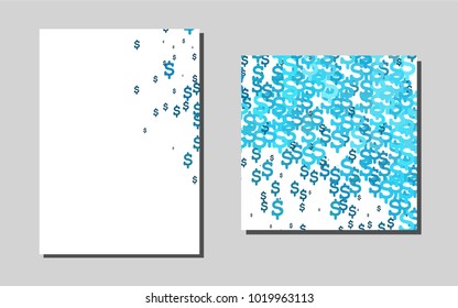 Light BLUEvector banner for websites. Abstract booklet on colored background with gradient. New design for a poster, banner of your website.