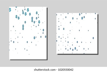 Light BLUEvector banner for websites. Abstract booklet on colored background with gradient. The pattern can be used for any ad, booklets.