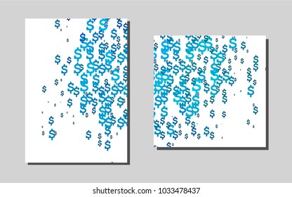 Light BLUEvector banner for websites. Abstract booklet on colored background with gradient. Completely new template for your brand book.