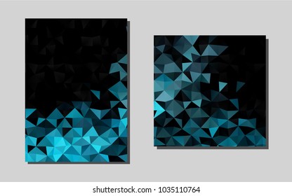 Light BLUEvector banner for websites. Abstract booklet on colored background with gradient. Pattern for ads, leaflets, labels of your business.