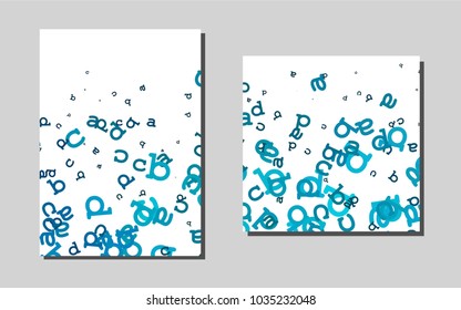 Light BLUEvector banner for websites. Abstract booklet on colored background with gradient. New design for a poster, banner of your website.