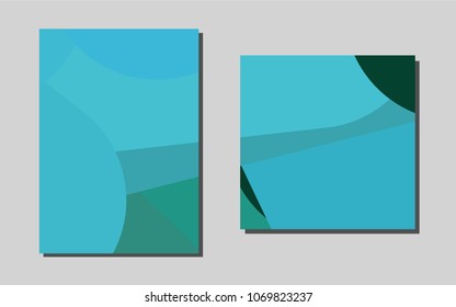 Light BLUEvector banner for websites. Abstract booklet on colored background with gradient. Completely new template for your brand book.