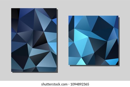 Light BLUEvector banner for websites. Abstract booklet on colored background with gradient. Completely new template for your brand book.