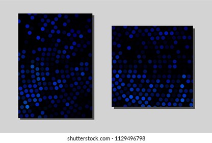 Light BLUEvector banner for websites. Abstract booklet on colored background with gradient. Pattern for beautiful business cards, folders.