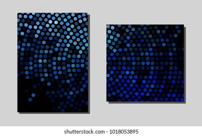Light BLUEvector banner for websites. Beautiful colored sample in A4 size. Pattern for beautiful business cards, folders.