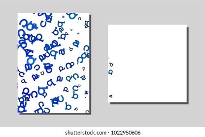 Light BLUEvector banner for websites. Beautiful colored sample in A4 size. The pattern can be used for any ad, booklets.