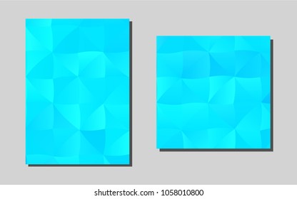 Light BLUEvector banner for websites. Beautiful colored sample in A4 size. The pattern can be used for any ad, booklets.