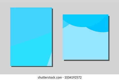 Light BLUEvector banner for websites. Blurred decorative design in abstract style with textbox. Completely new template for your brand book.