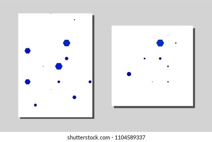Light BLUEvector banner for websites. Blurred decorative design in abstract style with textbox. The pattern can be used for any ad, booklets.