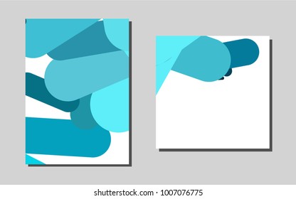 Light BLUEvector banner for websites. Booklet with textbox on colorful abstract background. Pattern for ads, leaflets, labels of your business.