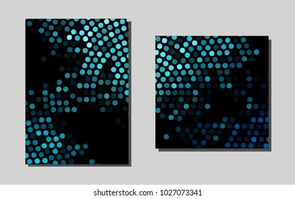 Light BLUEvector banner for websites. Booklet with textbox on colorful abstract background. New design for a poster, banner of your website.