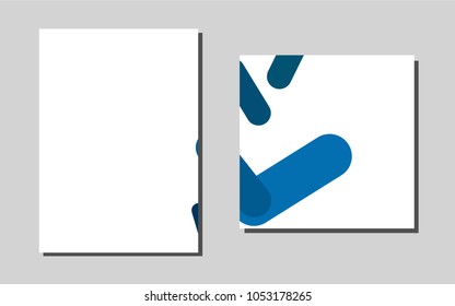 Light BLUEvector banner for websites. Booklet with textbox on colorful abstract background. New design for a poster, banner of your website.