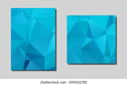 Light BLUEvector banner for websites. Booklet with textbox on colorful abstract background. New design for a poster, banner of your website.