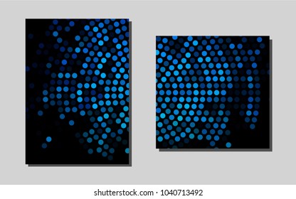 Light BLUEvector banner for websites. Glitter abstract design concept with text box. New design for a poster, banner of your website.