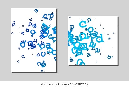 Light BLUEvector banner for websites. Glitter abstract design concept with text box. Pattern for ads, leaflets, labels of your business.