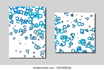 Light BLUEvector banner for websites. Modern abstract design concept with colorful gradient. Beautiful design for cover of notepads.