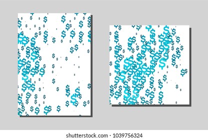 Light BLUEvector banner for websites. Modern abstract design concept with colorful gradient. Pattern can be used as a template for calendars.