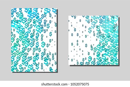 Light BLUEvector banner for websites. Modern abstract design concept with colorful gradient. Pattern can be used as a template for calendars.