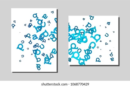 Light BLUEvector banner for websites. Modern abstract design concept with colorful gradient. The pattern can be used for any ad, booklets.