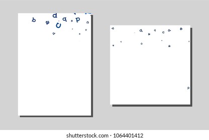Light BLUEvector banner for websites. Web interface on abstract background with colorful gradient. Beautiful design for cover of notepads.
